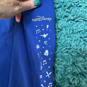 Disney Royal Blue wine and dine race marathon Leggings